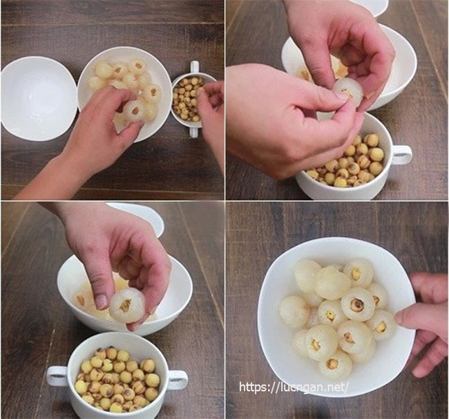 Cách nấu chè vải hạt sen